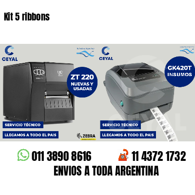 Kit 5 ribbons