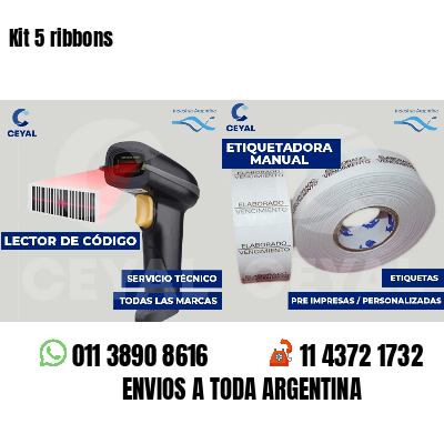 Kit 5 ribbons