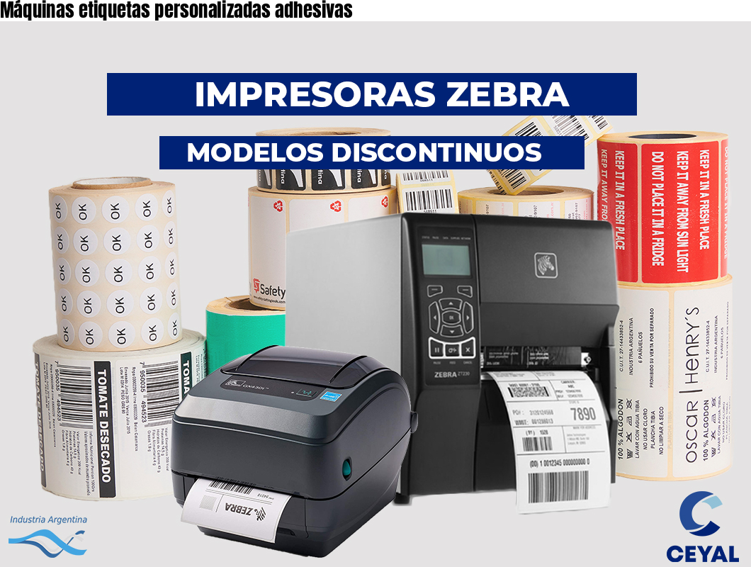 Máquinas etiquetas personalizadas adhesivas 