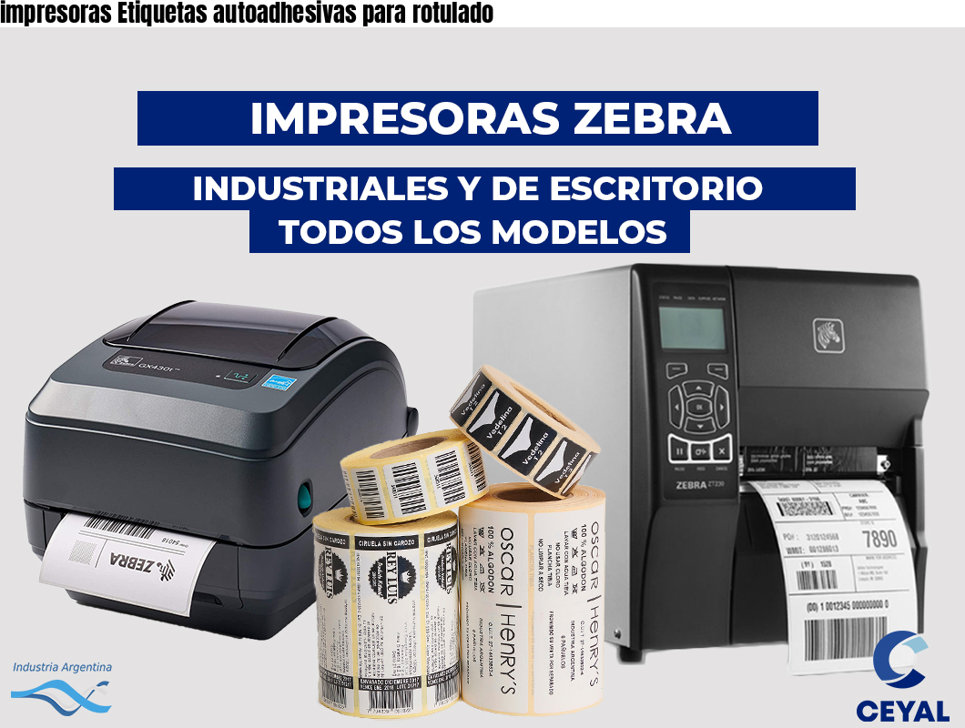 impresoras Etiquetas autoadhesivas para rotulado