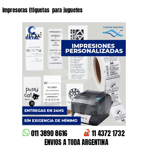 impresoras Etiquetas  para juguetes