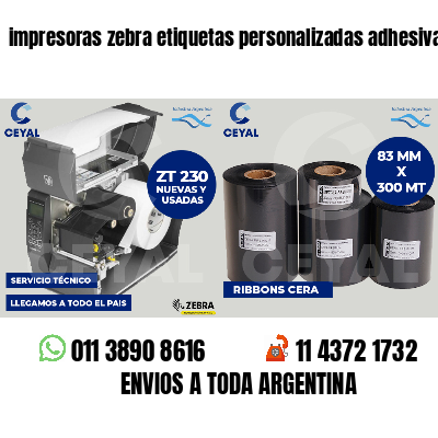impresoras zebra etiquetas personalizadas adhesivas 