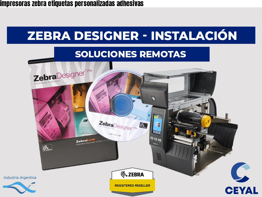 impresoras zebra etiquetas personalizadas adhesivas 