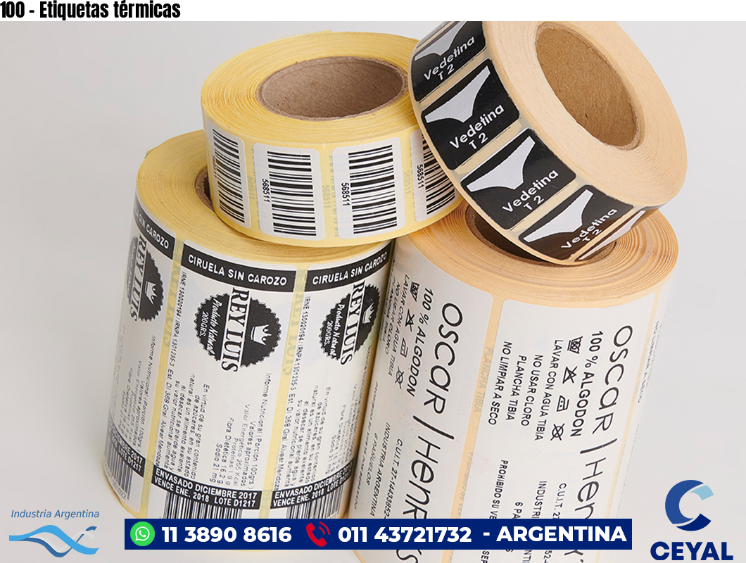 100 - Etiquetas térmicas