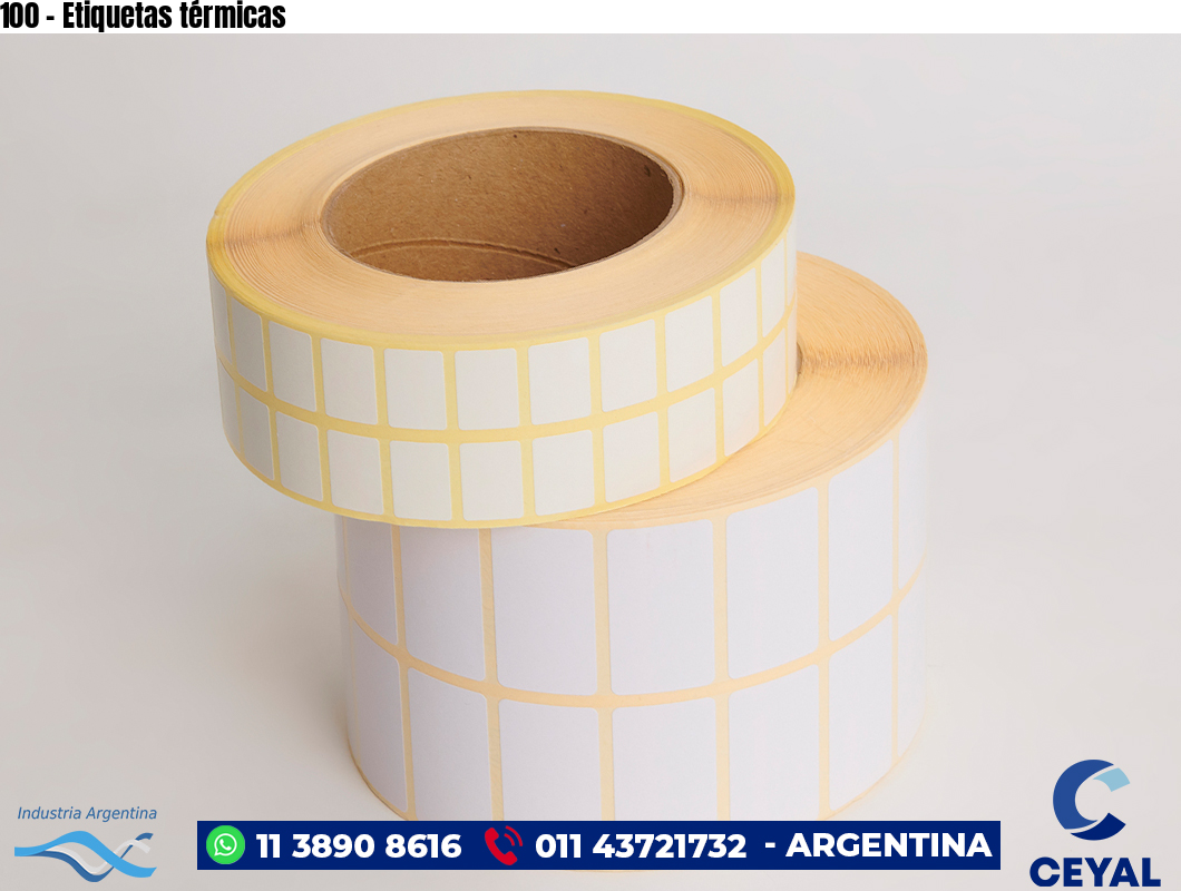 100 – Etiquetas térmicas