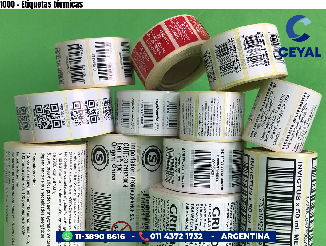 1000 - Etiquetas térmicas