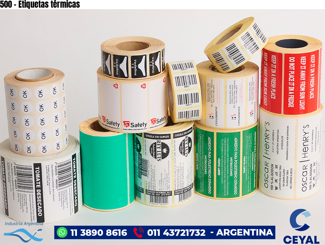 500 - Etiquetas térmicas