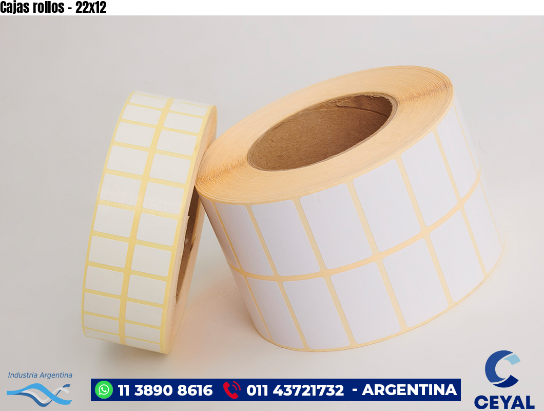 Cajas rollos - 22x12
