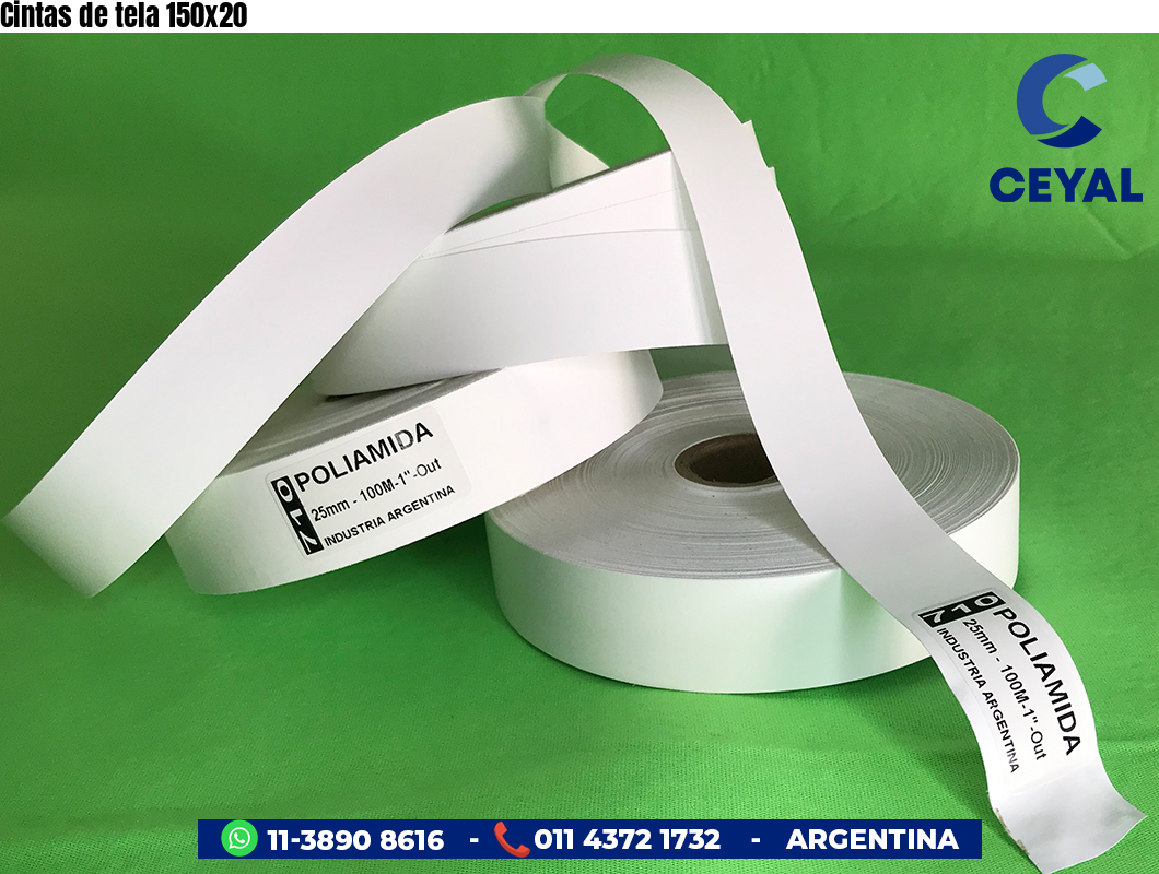 Cintas de tela 150×20