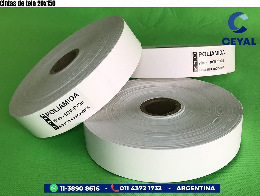 Cintas de tela 20x150