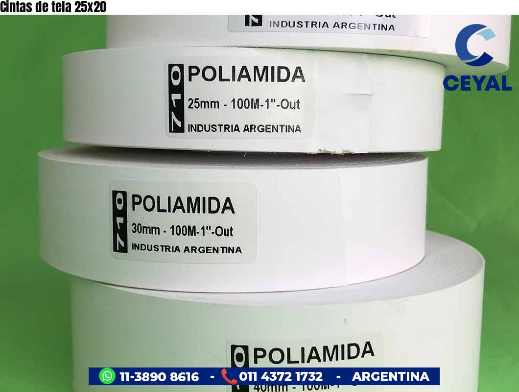 Cintas de tela 25×20