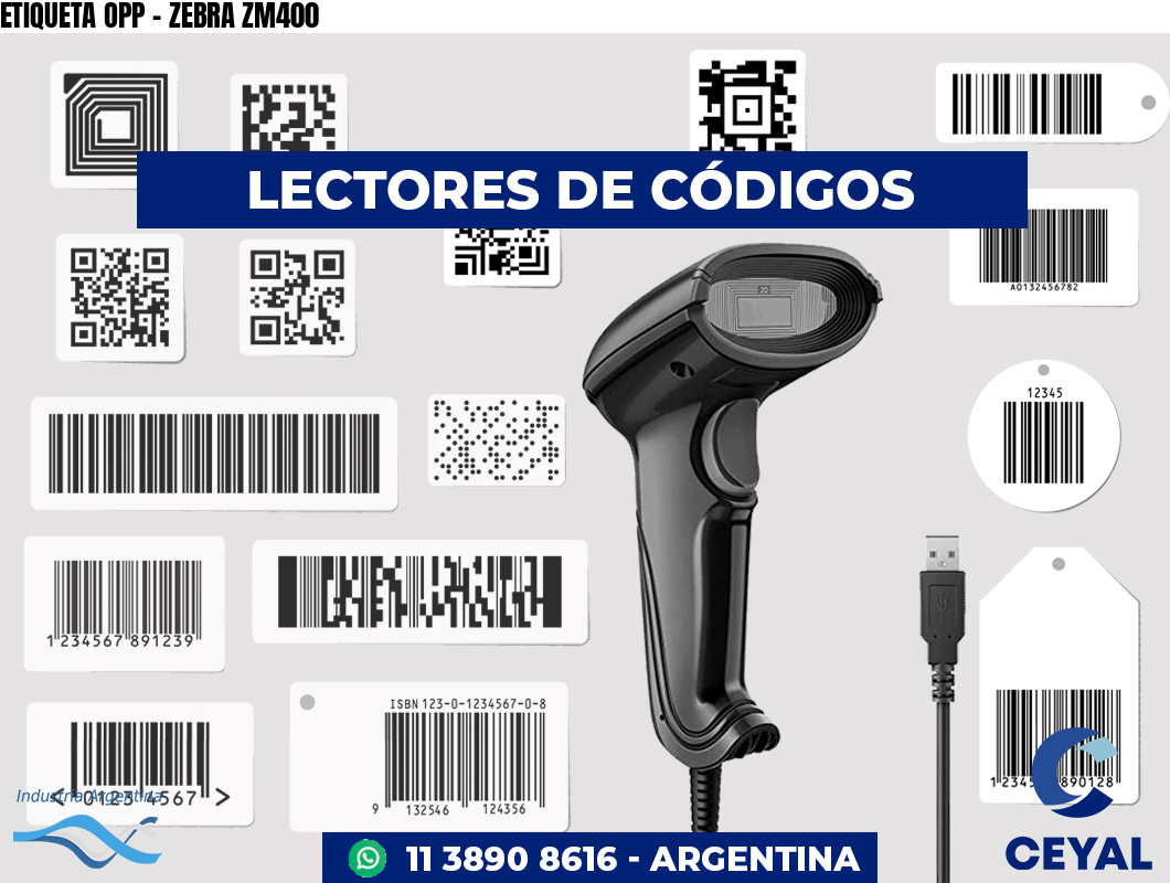 ETIQUETA OPP - ZEBRA ZM400