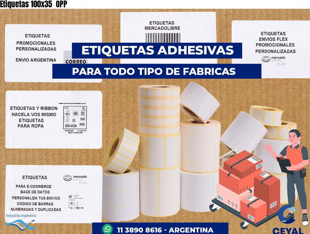 Etiquetas 100x35 OPP