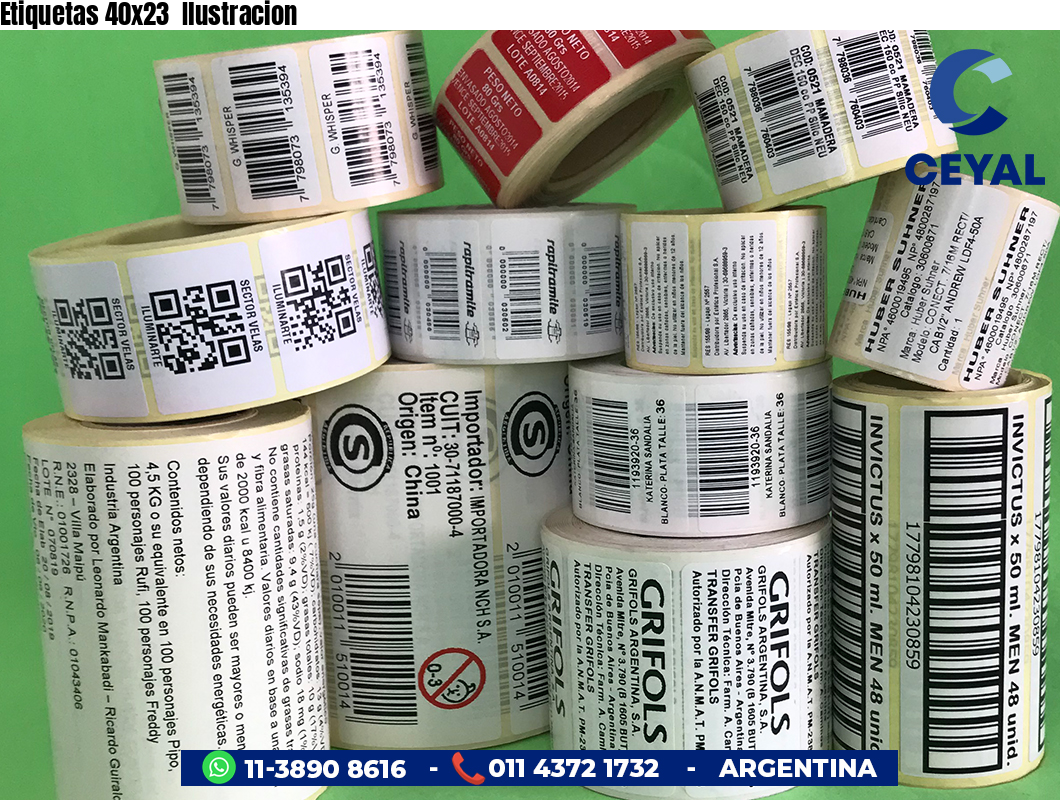 Etiquetas 40x23 Ilustracion