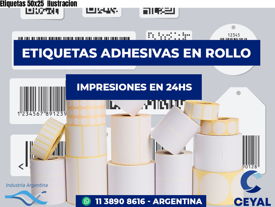 Etiquetas 50x25  Ilustracion
