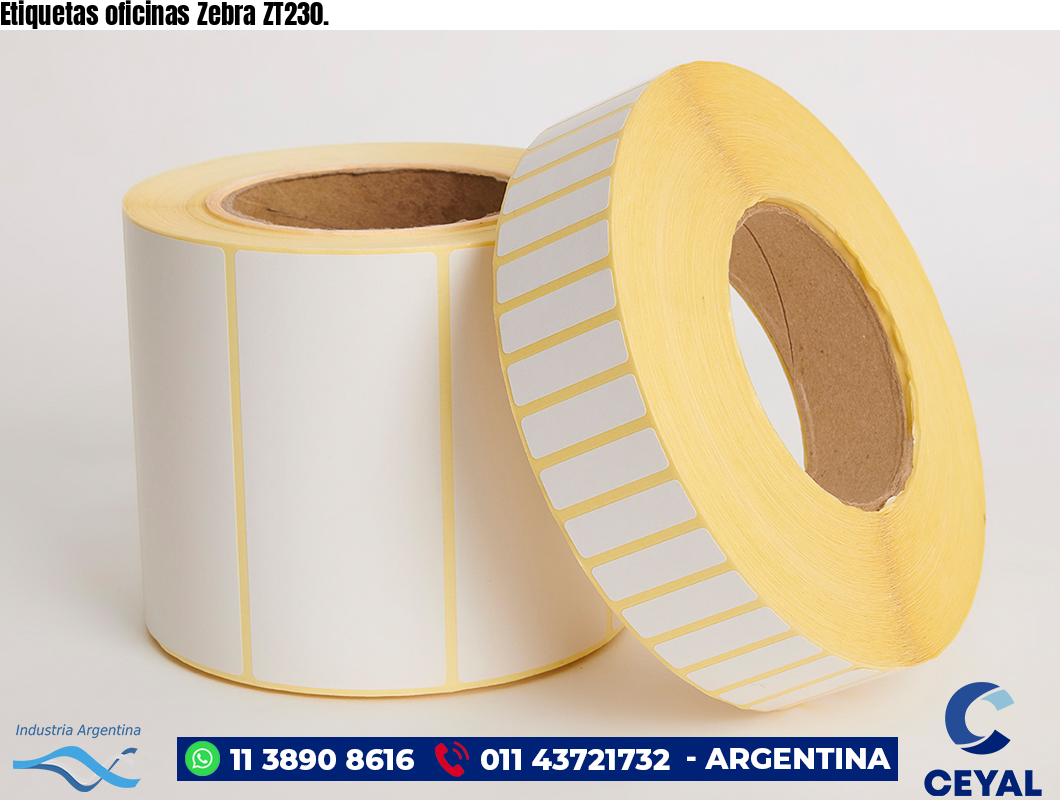 Etiquetas oficinas Zebra ZT230.