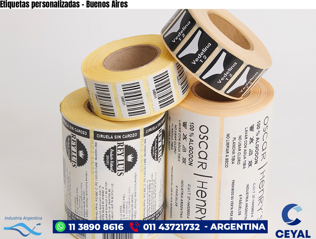 Etiquetas personalizadas – Buenos Aires