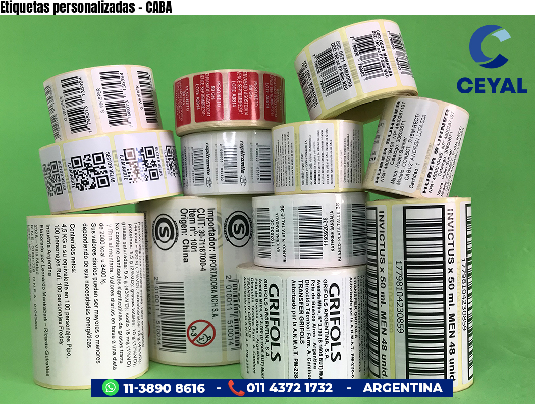 Etiquetas personalizadas - CABA