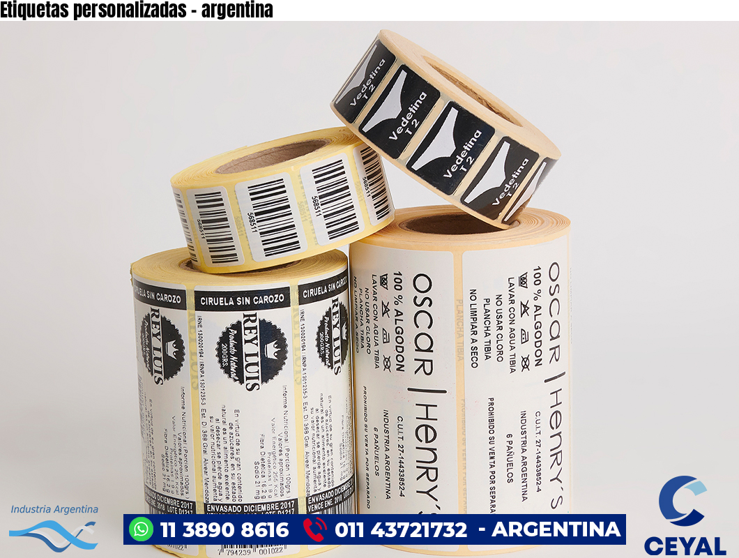 Etiquetas personalizadas – argentina