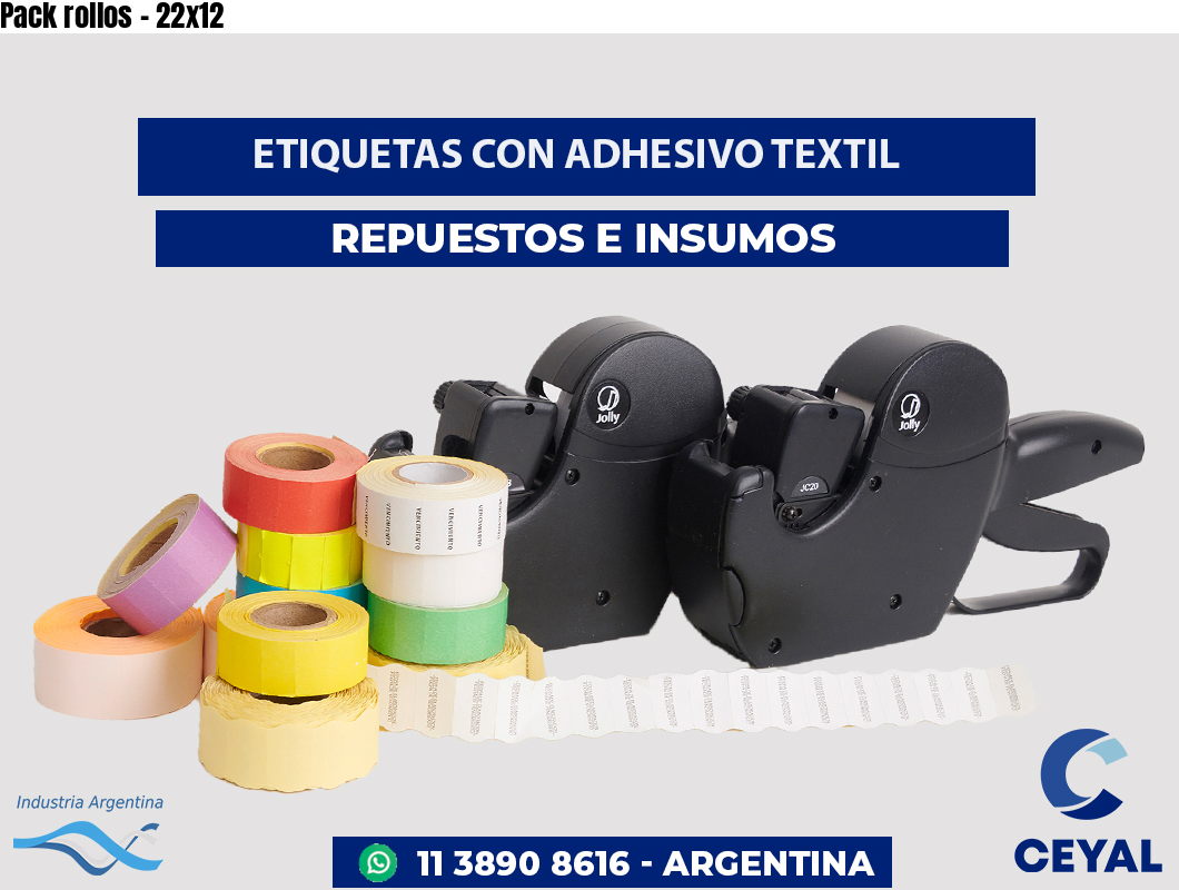 Pack rollos - 22x12