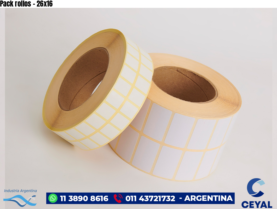 Pack rollos - 26x16