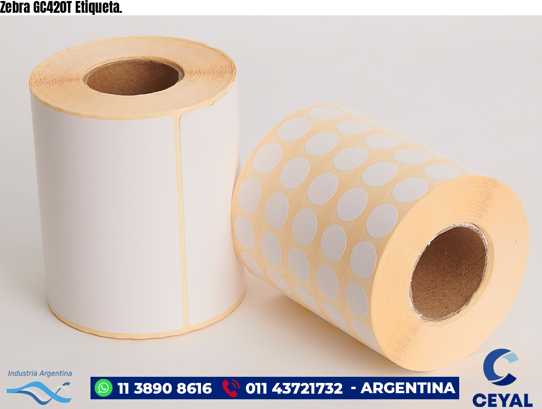 Zebra GC420T Etiqueta.