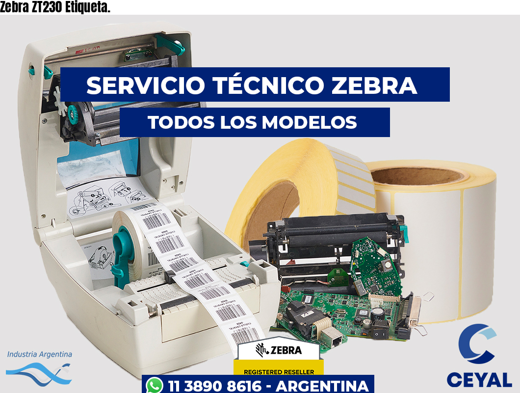 Zebra ZT230 Etiqueta.