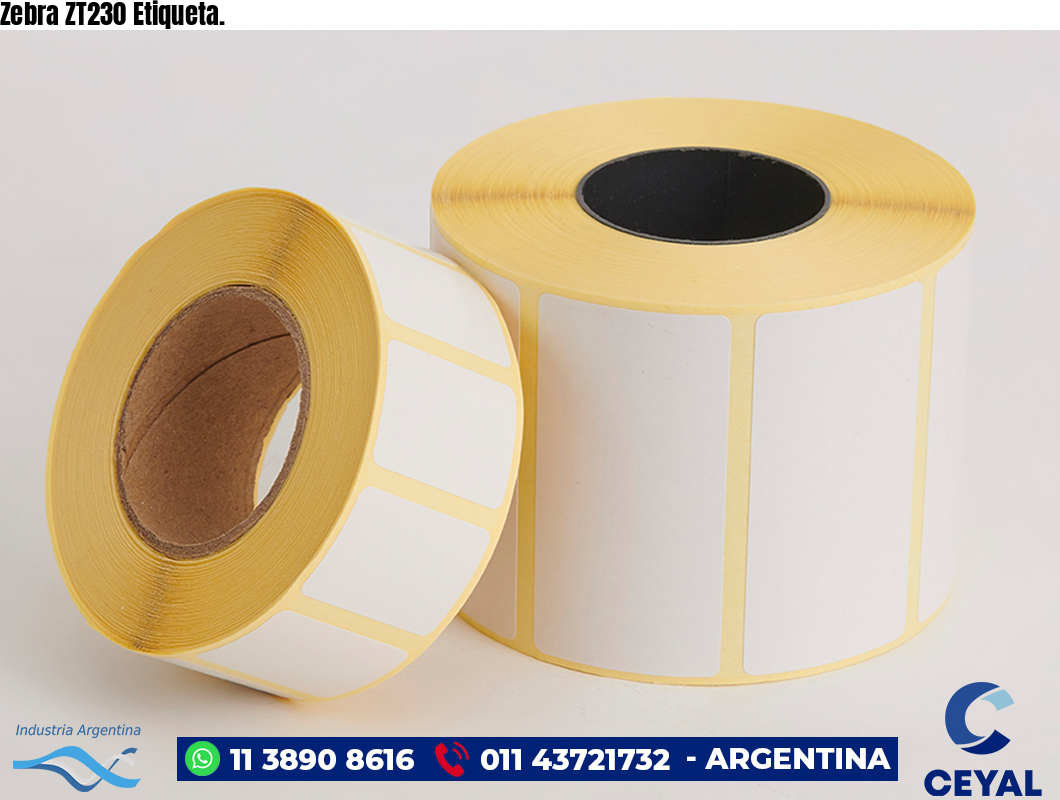 Zebra ZT230 Etiqueta.