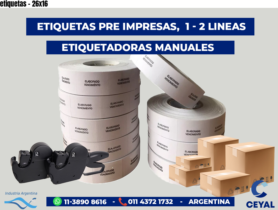 etiquetas - 26x16