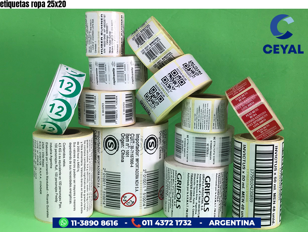 etiquetas ropa 25x20