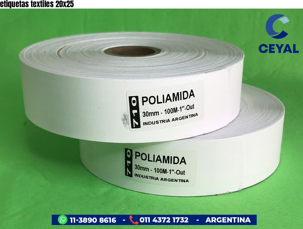 etiquetas textiles 20x25