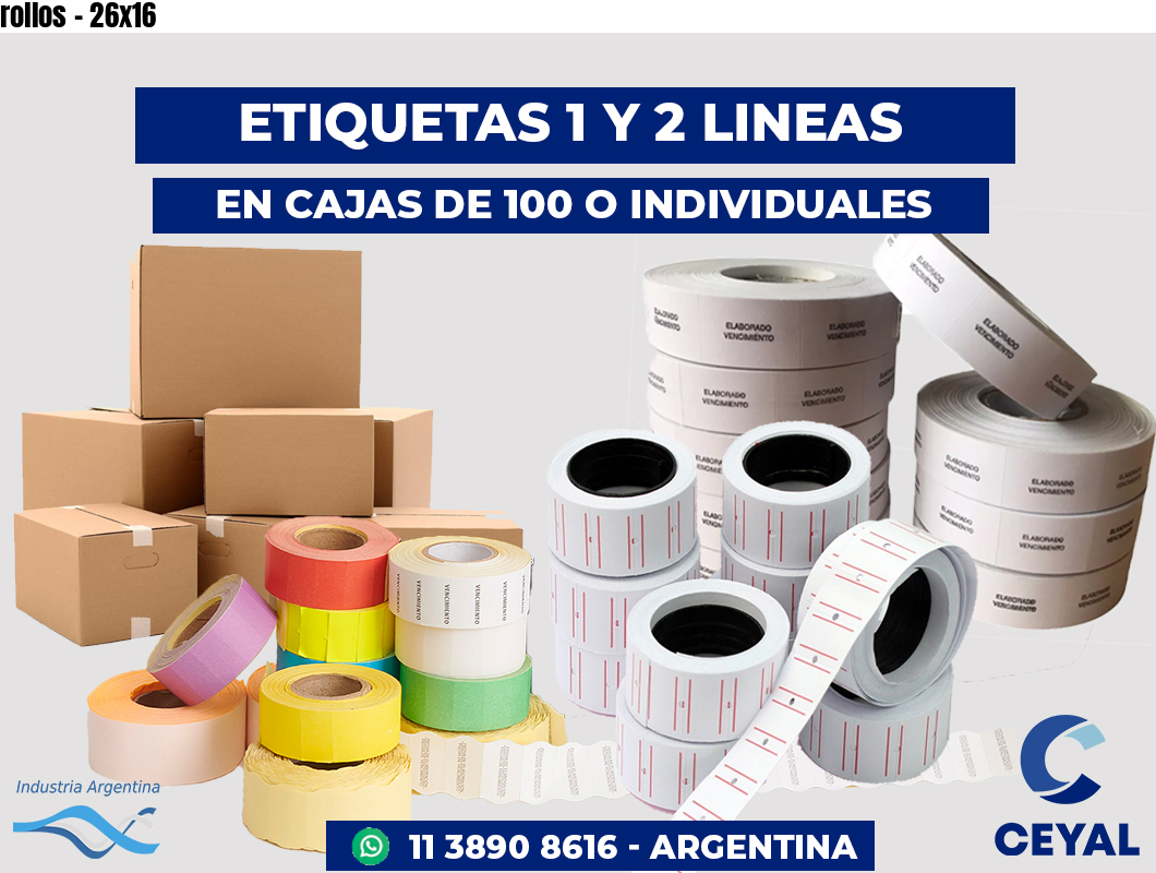 rollos - 26x16