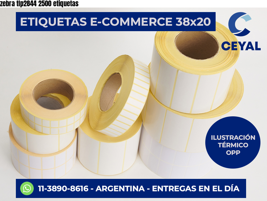 zebra tlp2844 2500 etiquetas
