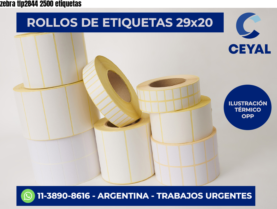 zebra tlp2844 2500 etiquetas