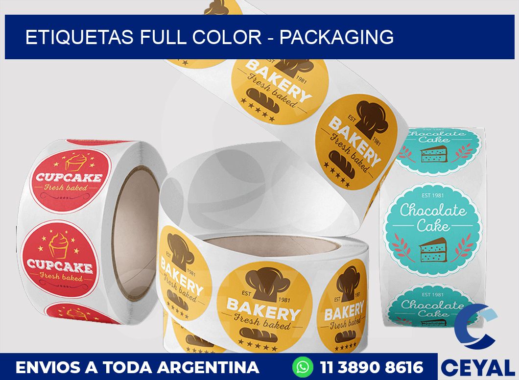 ETIQUETAS FULL COLOR - PACKAGING