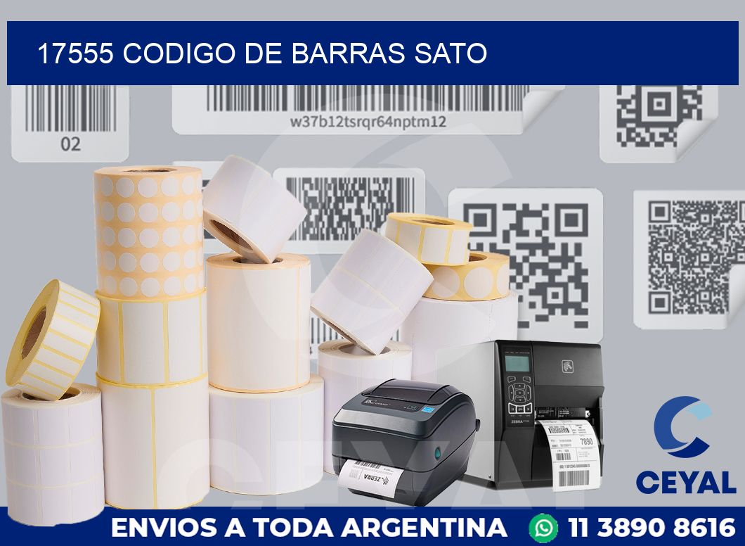 17555 CODIGO DE BARRAS SATO | Etiquetas para Fabricas