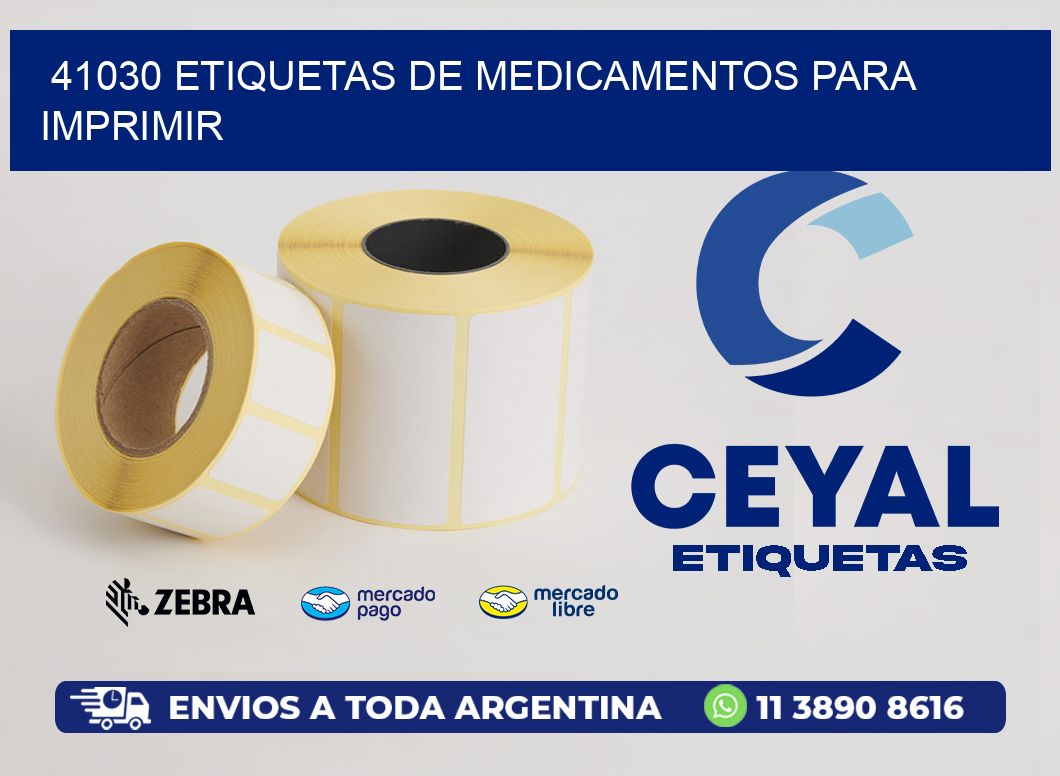 41030 etiquetas de medicamentos para imprimir