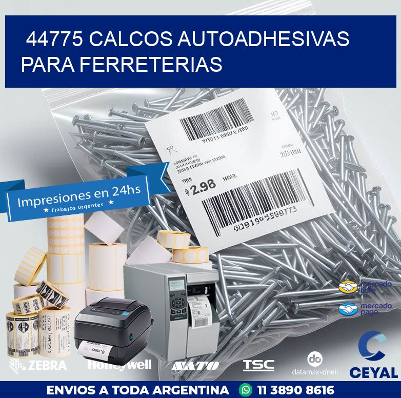 44775 CALCOS AUTOADHESIVAS PARA FERRETERIAS | Etiquetas para Fabricas