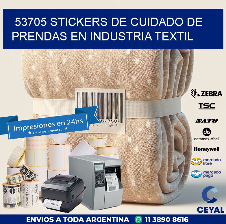 Textil Sticker 53705 STICKERS DE CUIDADO DE PRENDAS EN INDUSTRIA TEXTIL | Etiquetas ...