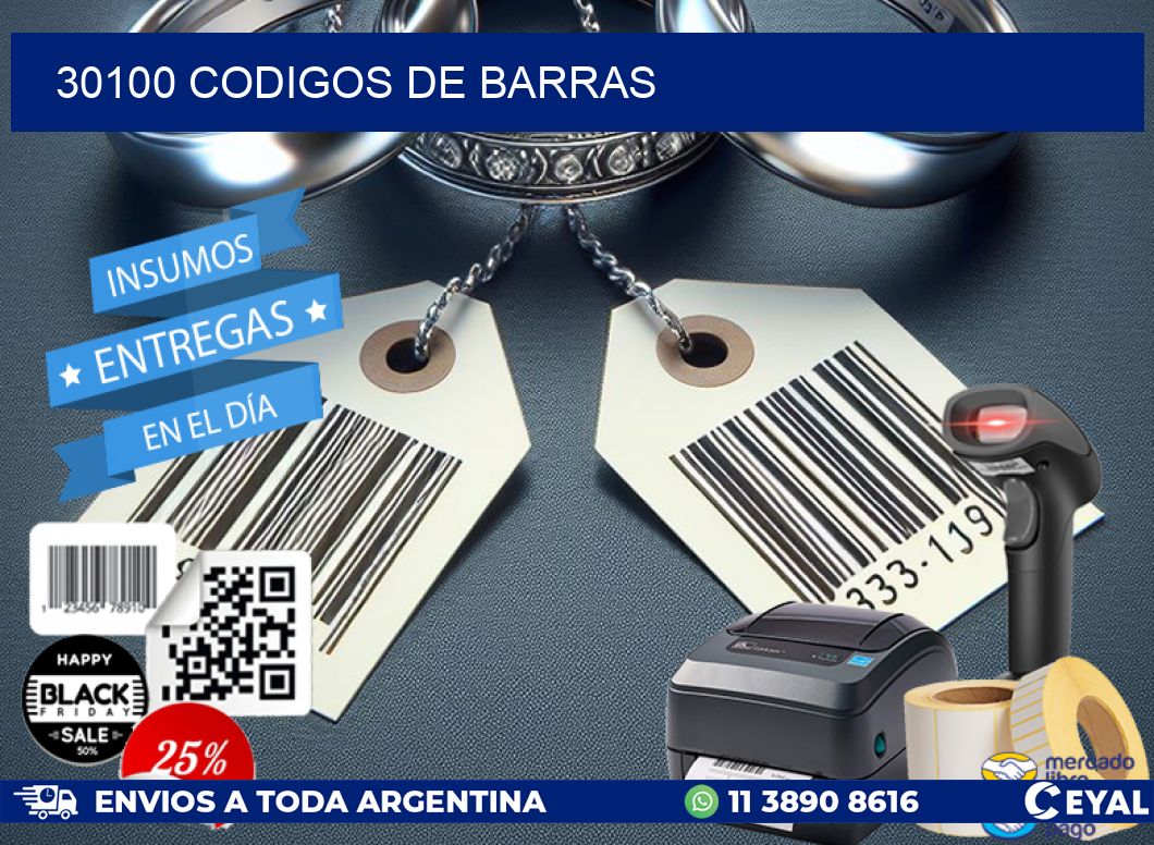 30100 codigos de barras | Etiquetas para Fabricas