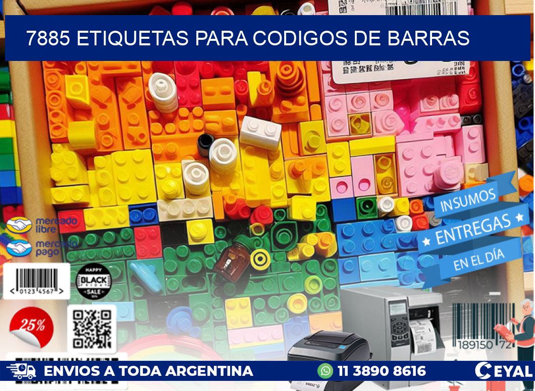 7885 ETIQUETAS PARA CODIGOS DE BARRAS | Etiquetas para Fabricas