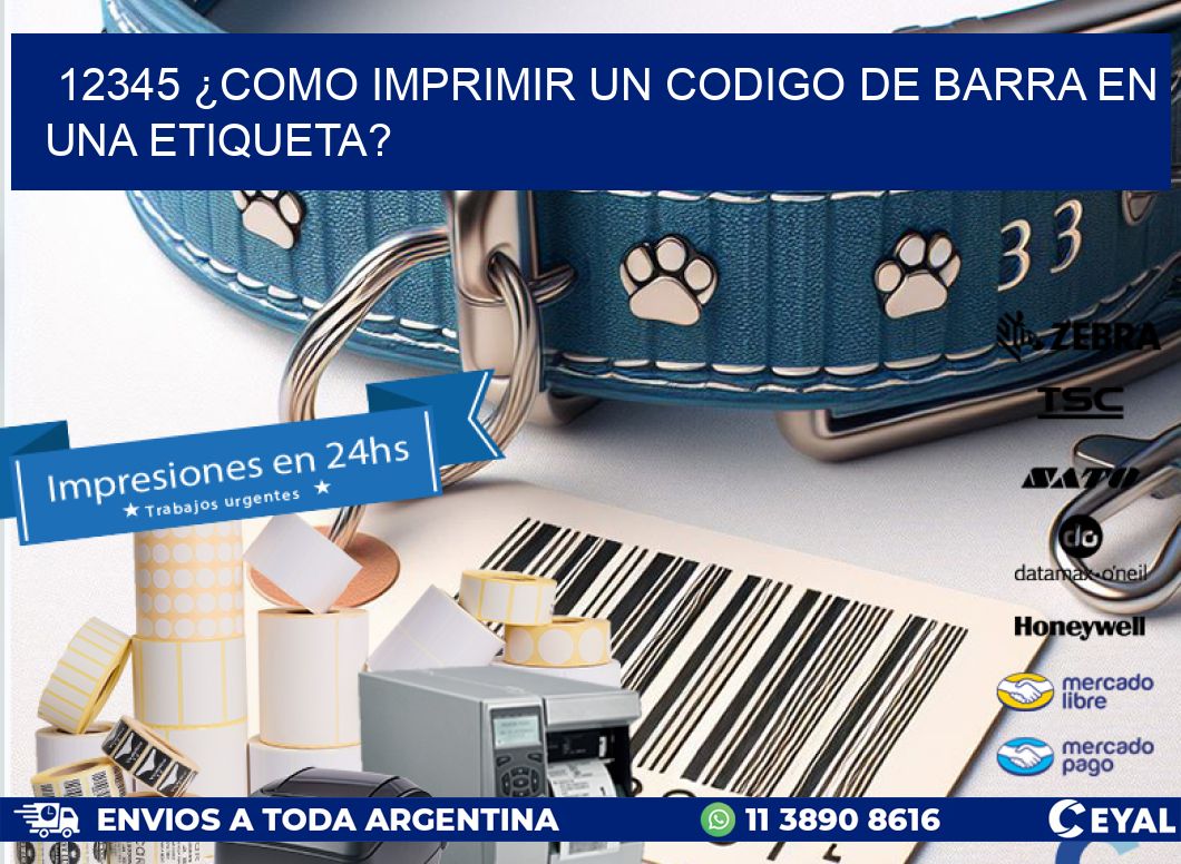 12345 ¿COMO IMPRIMIR UN CODIGO DE BARRA EN UNA ETIQUETA? | Etiquetas ...