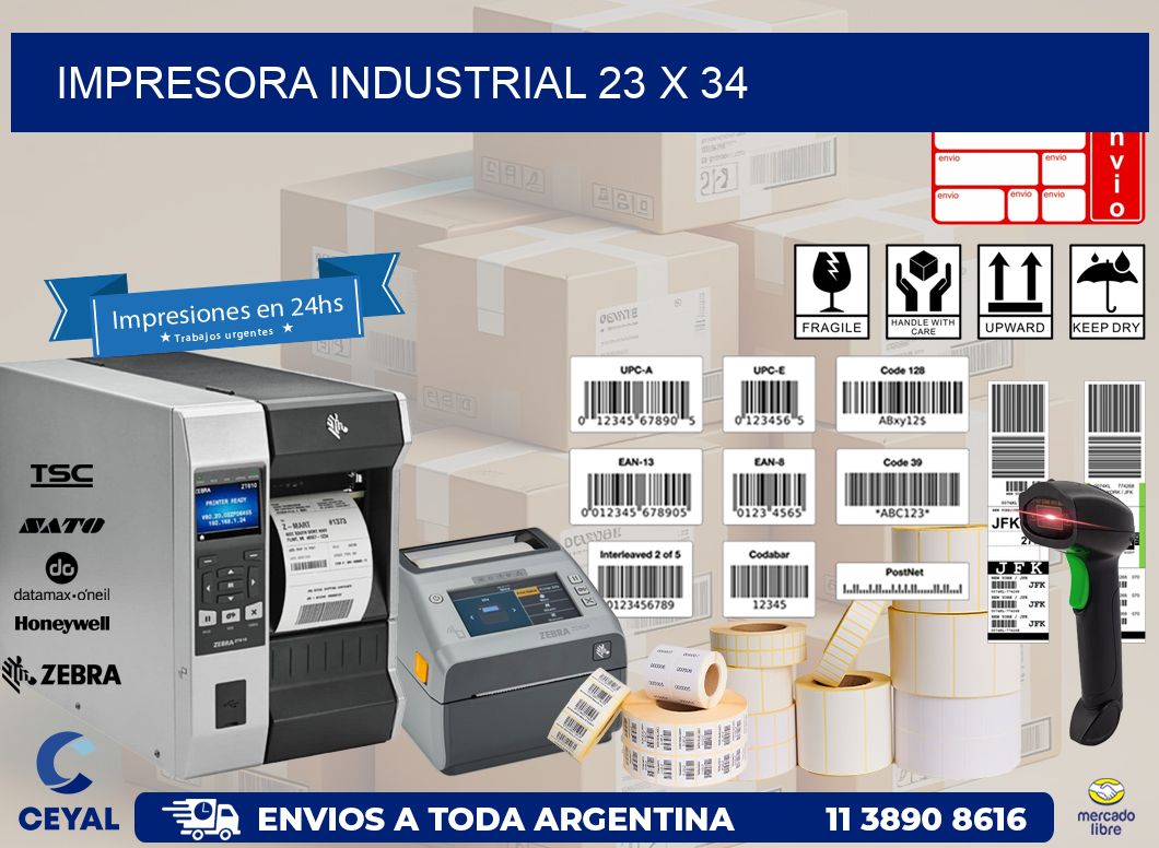 impresora industrial 23 x 34