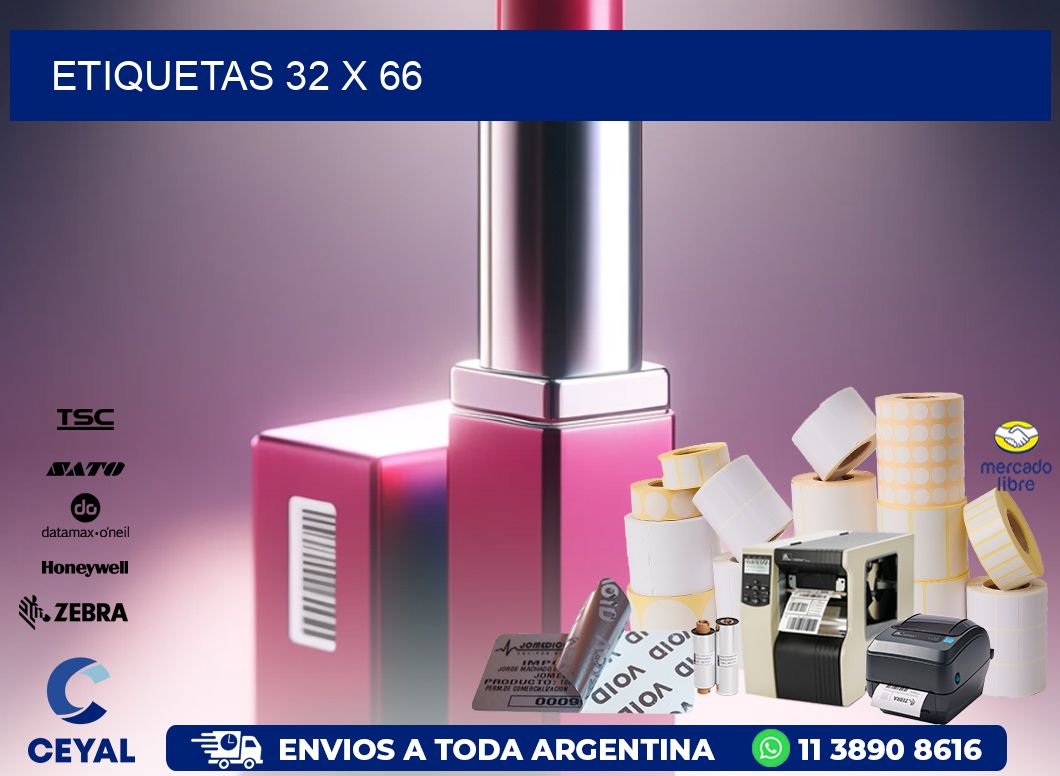 etiquetas 32 x 66