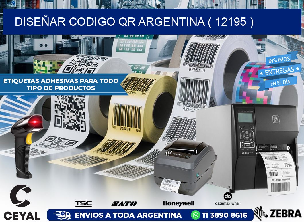 DISEÑAR CODIGO QR ARGENTINA ( 12195 ) | Etiquetas para Fabricas