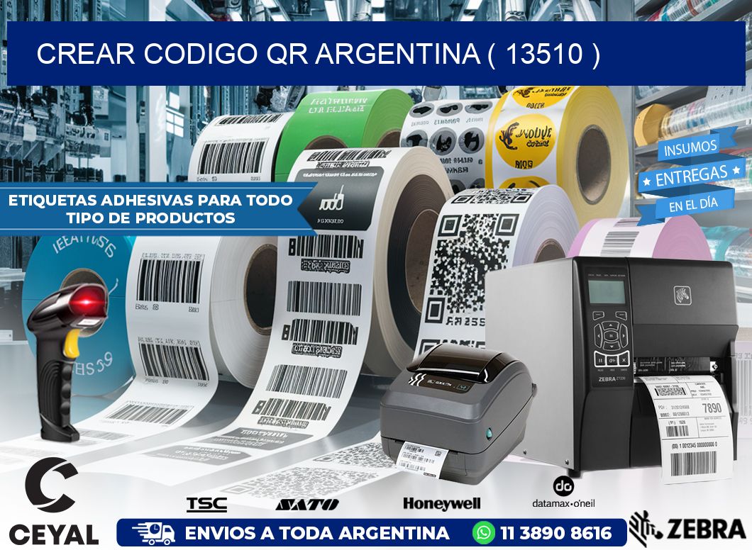 crear codigo qr argentina ( 13510 ) | Etiquetas para Fabricas