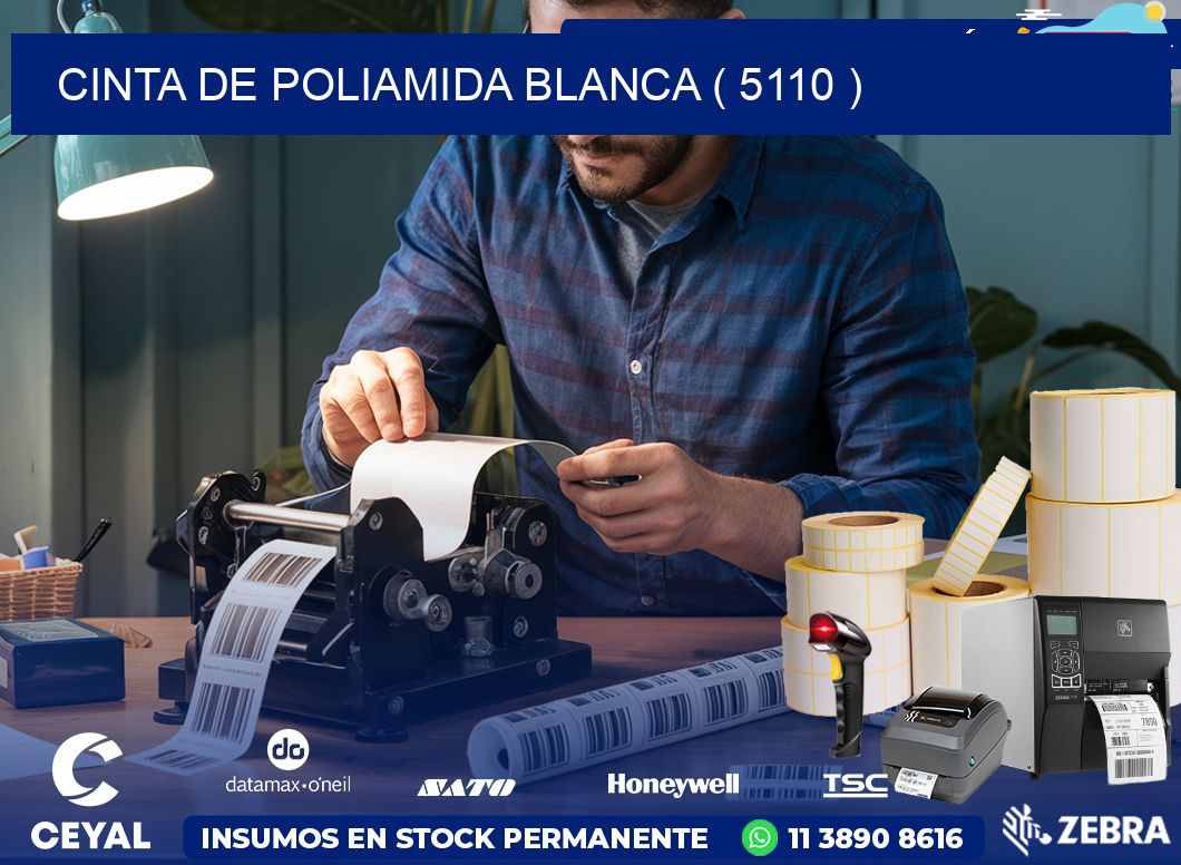 CINTA DE POLIAMIDA BLANCA ( 5110 )