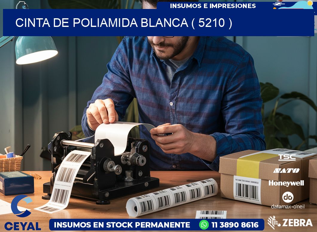 CINTA DE POLIAMIDA BLANCA ( 5210 )