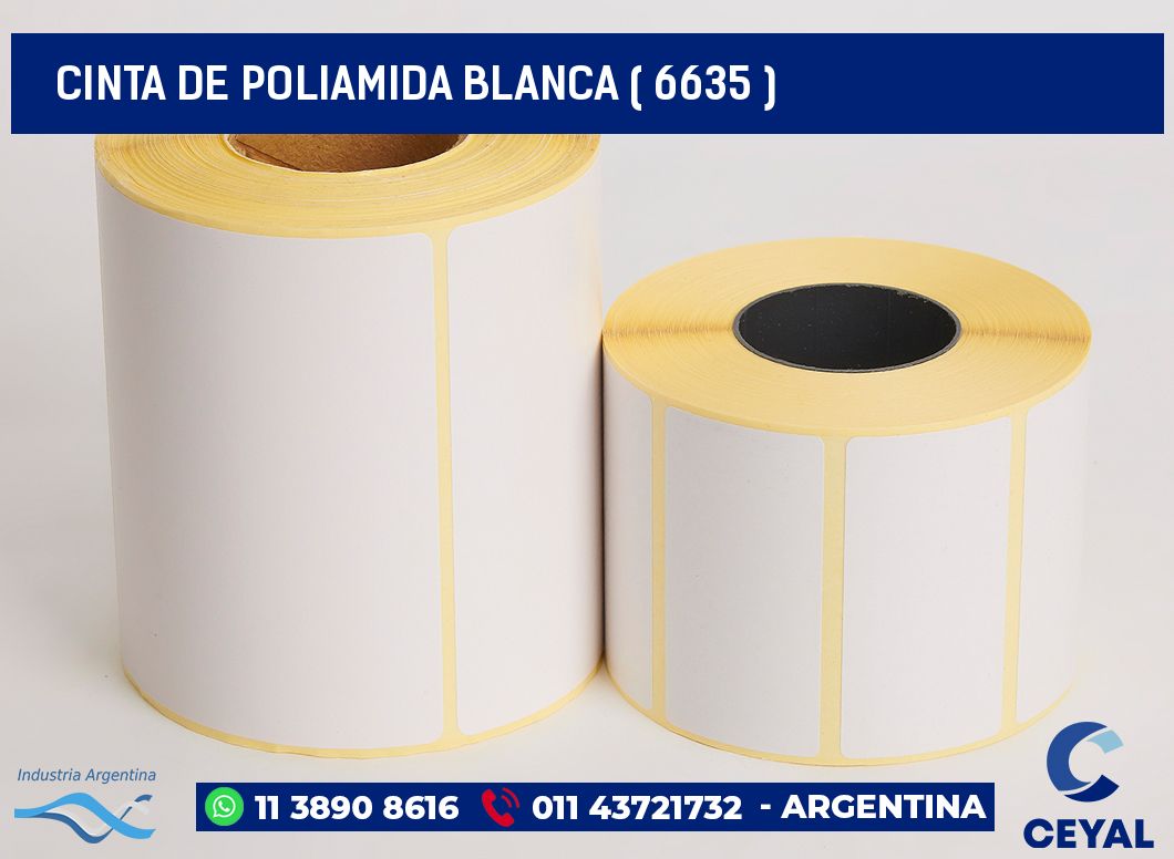 CINTA DE POLIAMIDA BLANCA ( 6635 )