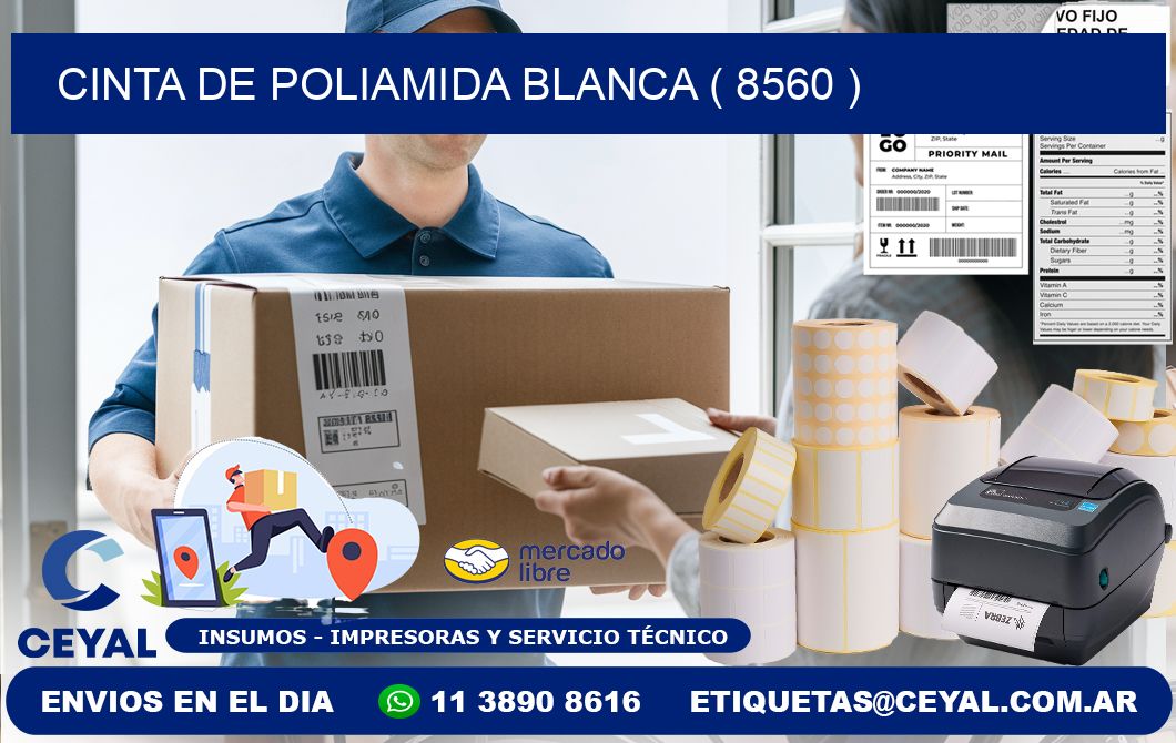 CINTA DE POLIAMIDA BLANCA ( 8560 )